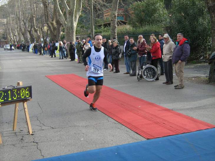 GIRO DEL LAGO DI BRACCIANO DI KM 34,  DOMENICA 13 FEBBRAIO CRITI DAVIDE 1 ARRIVATO DEL GRUPPO CON 2:13:07 